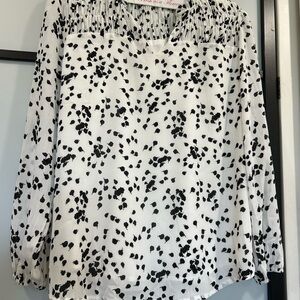 Elegant Black and White Blouse